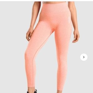 Gymshark NWOT Adapt Marl Seamless Legging - XS - Orange